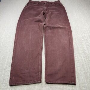 Vintage Levis Silvertab Jeans Women 12 Loose Baggy Denim USA Made 32x30 Brown